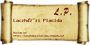 Laczházi Placida névjegykártya